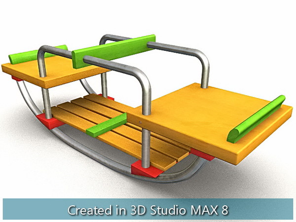 wooden toys cradle house 3d max - Wooden Toys... by I_Megaman_I